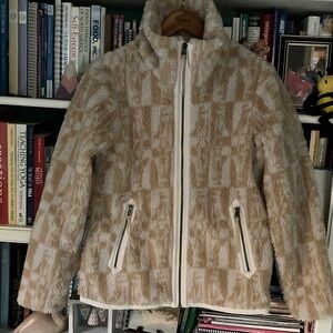 Patagonia Cream and Tan Teddy Jacket
